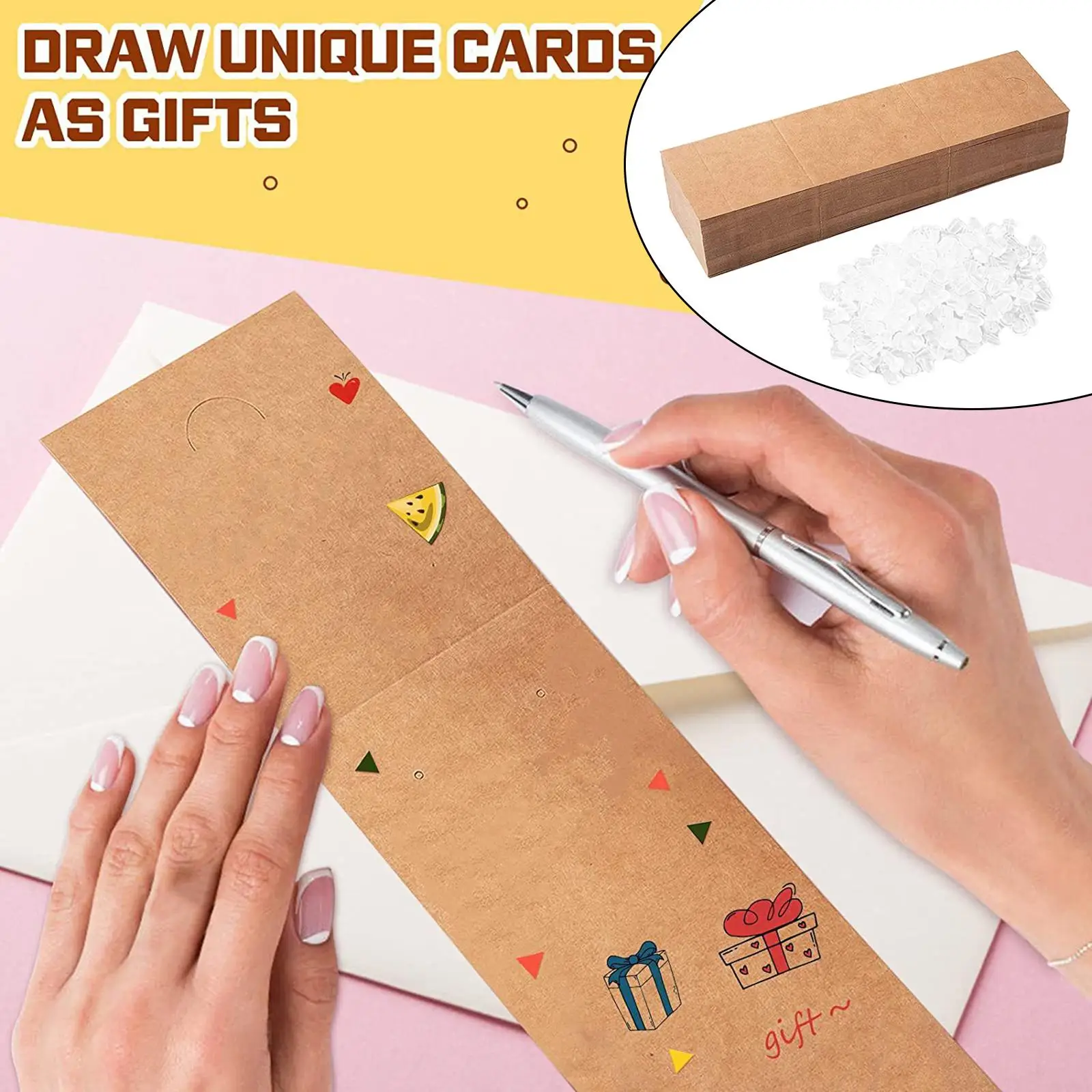 200 Pieces Earring Cards for Selling Necklace Display Cards Earring Holders  Jewelry Packaging Hanging Card with 200 Pieces Plastic Seal Sealing Bag