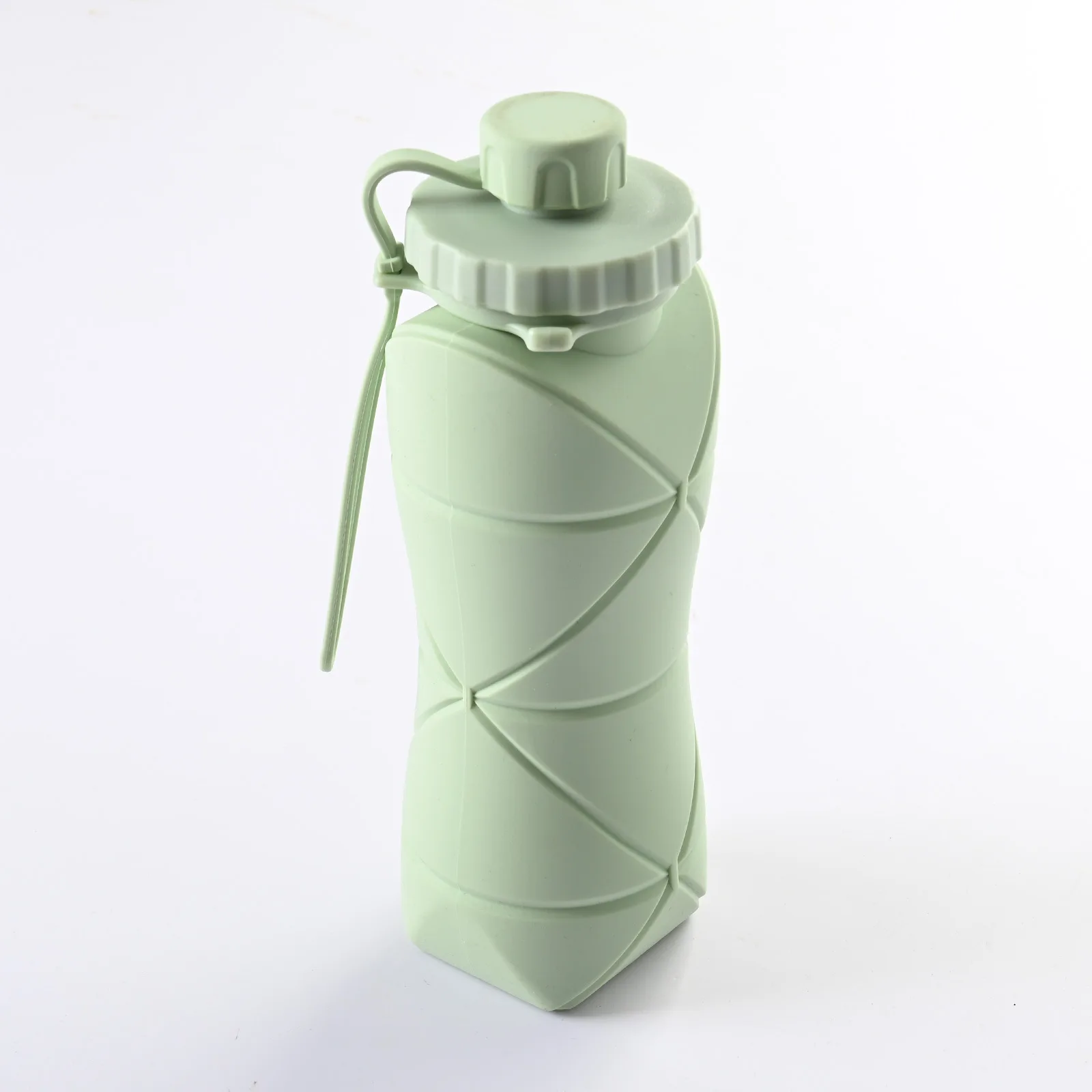 Botella de agua de silicona de 500ML vaso plegable a prueba de fugas  portátil para deportes viajes al aire libre gimnasio sender - AliExpress