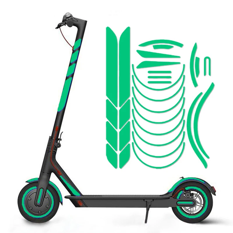 Electric Scooter Reflective Sticker 1 Set For Xiaomi M365 PRO For Ninebot Max G30 G30D