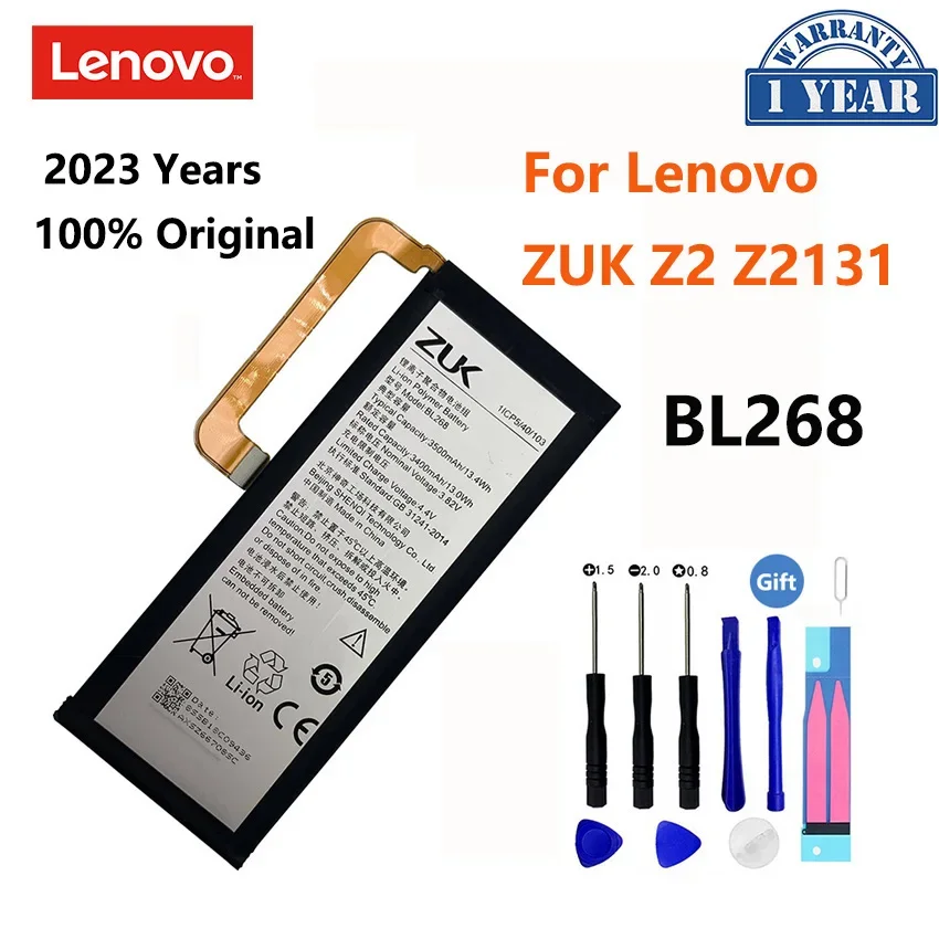 

Original 100% New Replacement Battery For Lenovo ZUK Z2 ZUKZ2 Z2131 3500mAh BL268 Mobile Phone Batteries Bateria