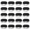 20 Pcs Eye Mask Sleep Sleeping Elastic Polyester Cover Disposable Lightweight Lightproof Black Protectors Travel 1