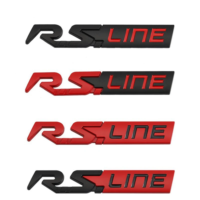 Car Metal GT RS Line Badge Emblem Decals Sticker For Renault Logan Clio Megane 2 3 4 Captur Koleos Espace Twingo Duster Kadjar car badge sticker