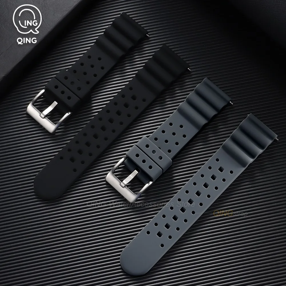 Universal Quick Release Silicone Watchband - Soft, High-Quality Replacement Strap