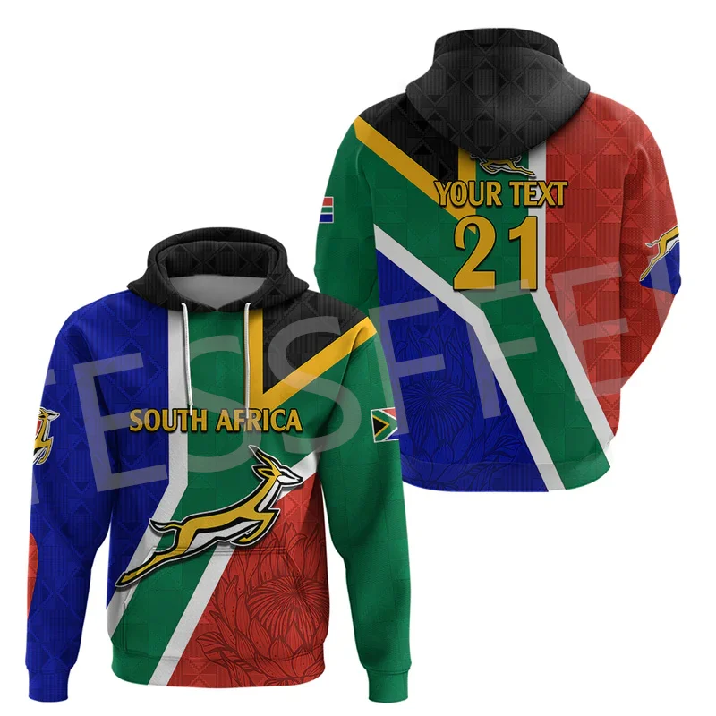 

Custom Name Africa Country South Africa Flowers Flag Tattoo Retro Tracksuit 3DPrint Harajuku Casual Pullover Jacket Hoodies X8