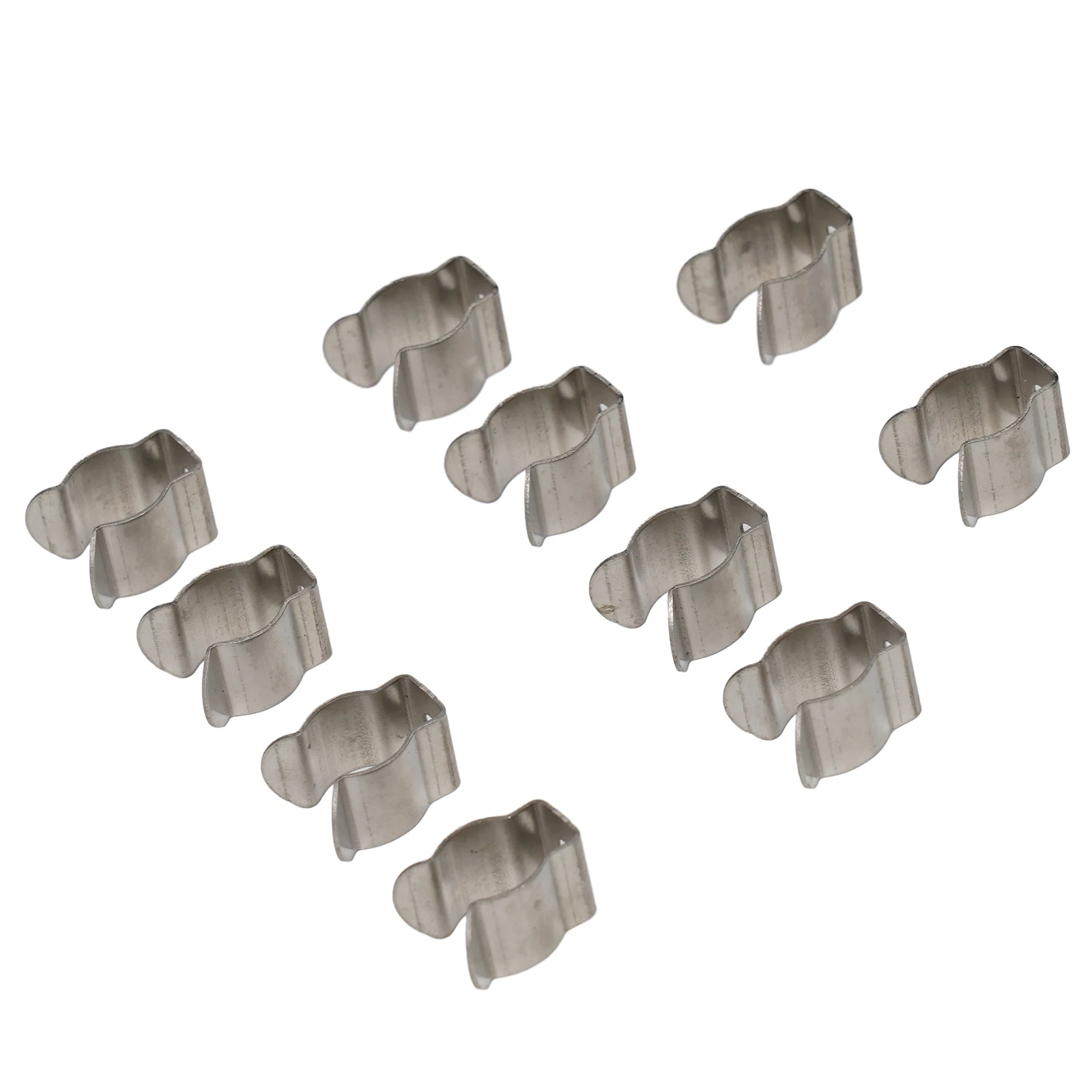 10pcs Spring Terry Clips Stainless Steel Narrow Base Tools 6mm-28mm Heavy Duty Tools Storage Hangers For Garages Sheds Hardwares