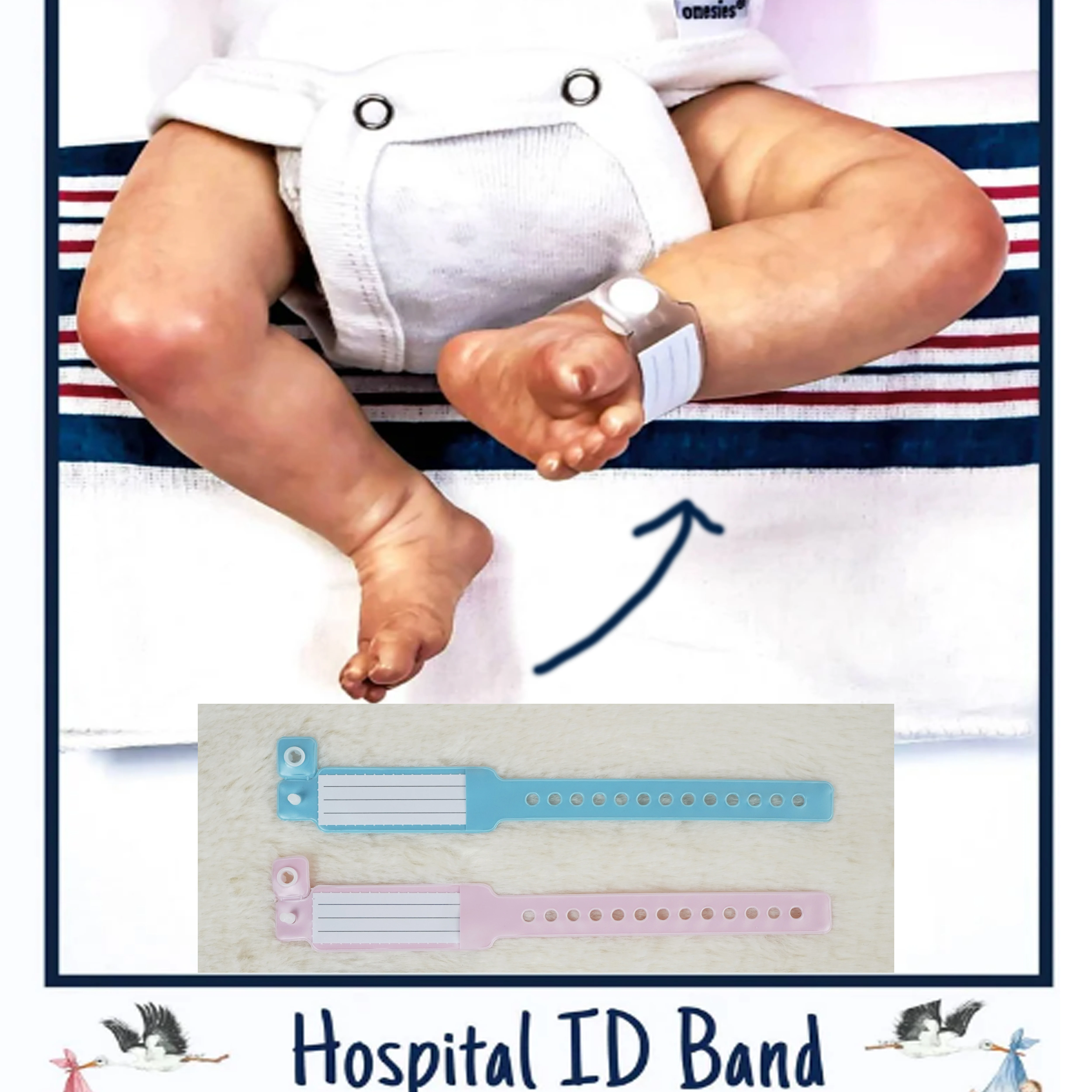 Newborn Reborn Doll Accessories Bracelet Kit Set for Realistic Dolls