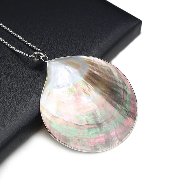 Personalized Mother of Pearl Pendant Necklace