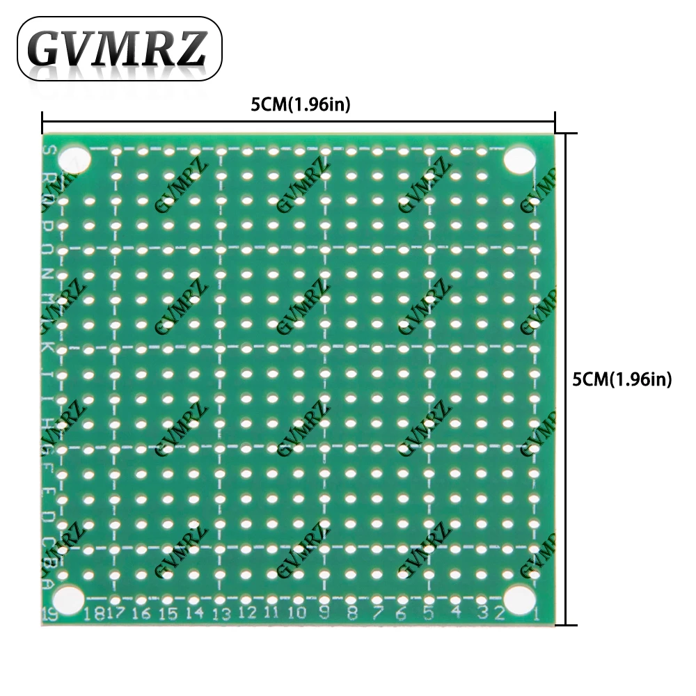 단면 녹색 PCB 프로토타입 보드 DIY 전자 프로젝트용 범용 스루홀 퍼프보드