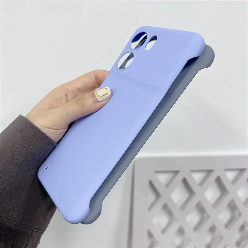 Candy Color Frameless Matte Case For Oppo K10 K9 Pro K9x 5G Slim Hard PC Shockproof Bumper Cover_voghion.com