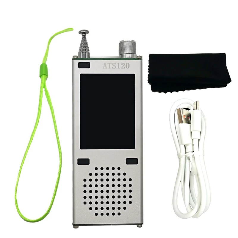 

ATS120 SI4732 ESP32 Bluetooth 2,4 дюймовый сенсорный дисплей FM SSB SDR AM LSB USB LNA Полнодиапазонный Hi-Fi радиоприемник, простой в использовании