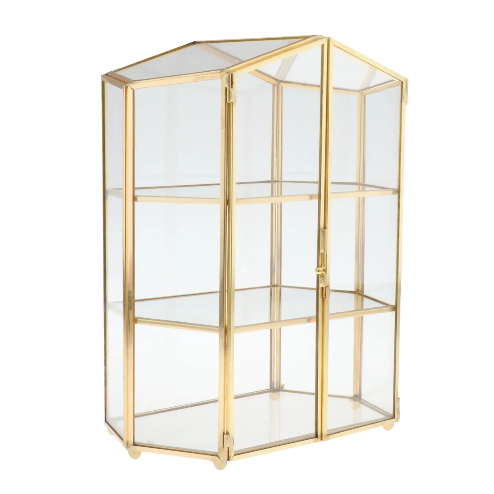 Elegant Glass Jewelry Storage Box - Luxurious Metal Keepsake Organizer