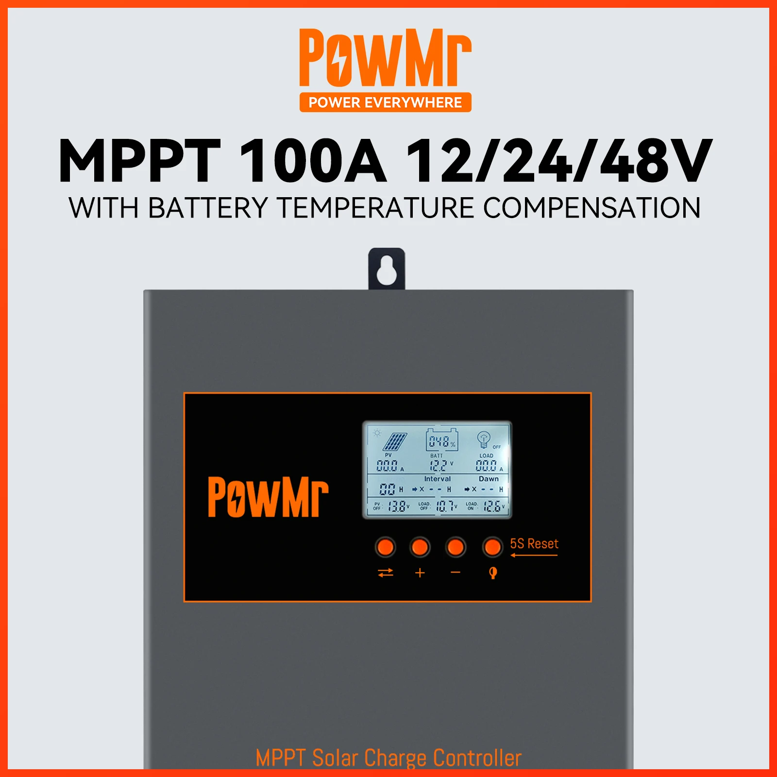 100A Mppt Regolatore Di Carica Solare 12V 24V 48V Carica Batteria Regolatore Solare Max Pv 5000W Batteria Allagata Sigillata Al Gel