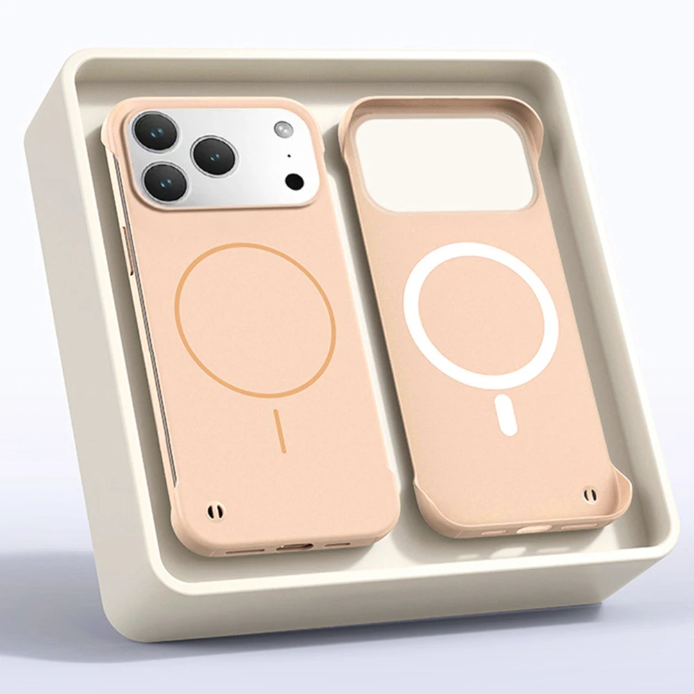 Ultra Slim Frameless Skin Feel Magnetic Phone Case - Hard PC Cover