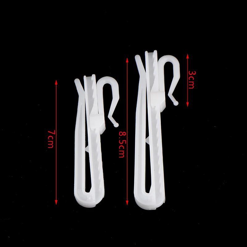 CURTAIN CLIPS CURTAIN HOOKS CURTAIN ROD HOOKS 10PCS CURTAIN HANGING HOOKS RING WINDOW PLASTIC CURTAIN HOOK HOME OFFICE ACCESSORIES