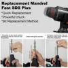 Gisam 4 Function Brushless Cordless Electric Hammer Drill Rotary Hammer Electric Impact Drill Power Tool for Makita 18V Battery 5