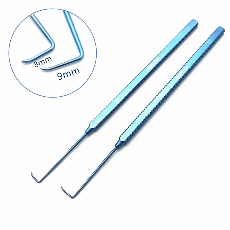 

Офтальмологический крючок Helveston Finder Hook, титановый офтальмологический хирургический крючок