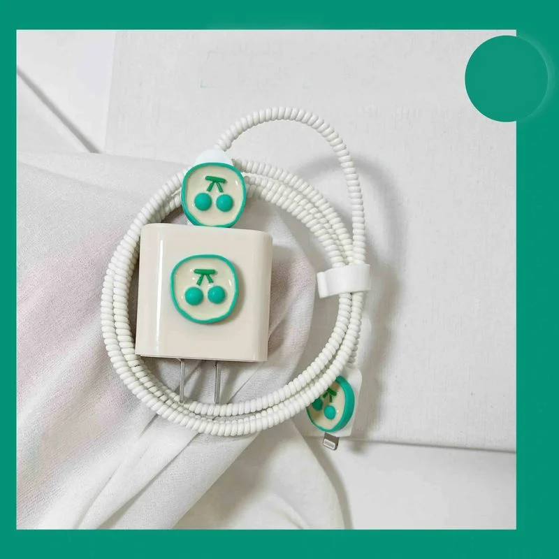 Ins Cable Bite Protector 18/20W Copricapo Per Iphone Organizer Holder Cute Data Line Cord Per Iphone 13 12 11 Ricarica Rapida