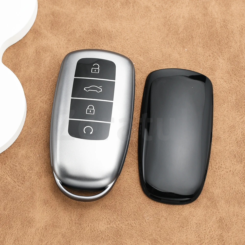 Gun Grey Premium TPU Car Key Case Cover
