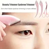 3-Piece Eyebrow Trimmer Set, Precision Trimming Scissors, Curved Eyebrow Trimmer And Comb - For On-The-Go Eyebrow Grooming 3