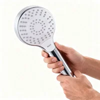 หัวฝักบัวแรงดันสูงแบบมือถือพร้อมสวิตช์เปิด/ปิดหยุดน้ำ ประหยัดน้ำ หัวฝักบัวแรงดันสูงพร้อมสายยางยาว 1.5 ม. ชุดห้องน้ำ 2