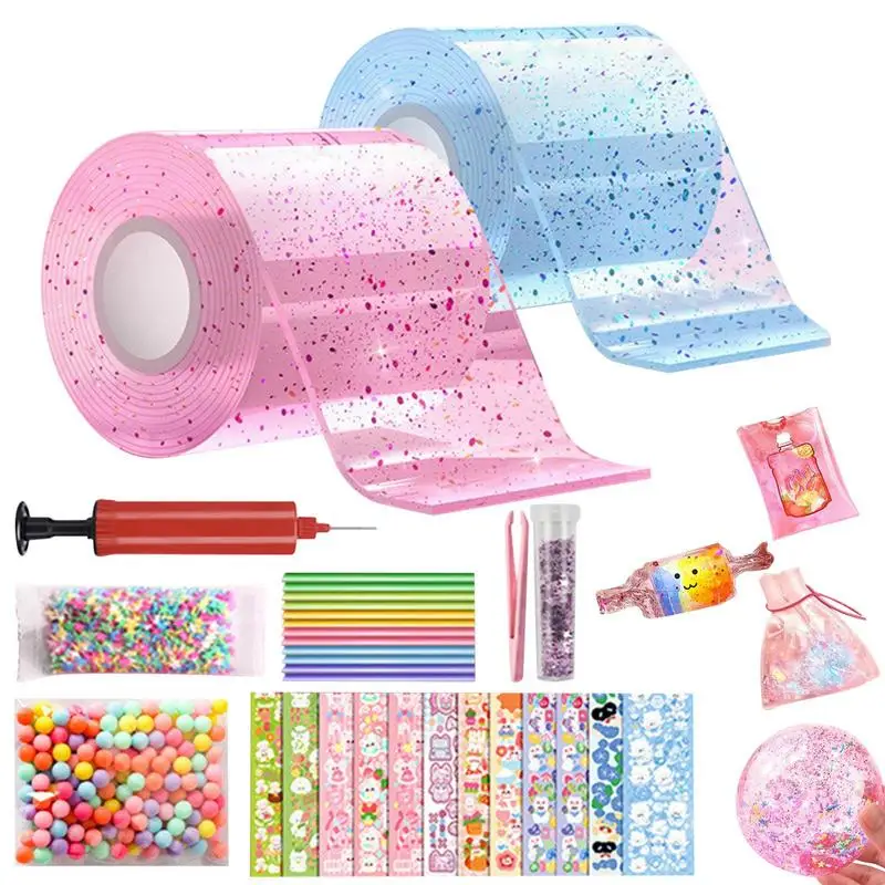

Nano Tape Bubble Kit Kid's Nano Bubble DIY Craft Kit Safe And Strong DIY Craft Pinch Toy For Home School Travel And Other