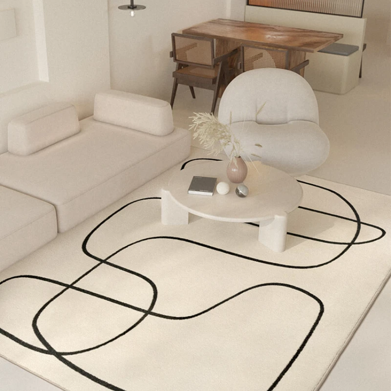 Nordic Style Living Room Decoration Carpet Home Large Area Rugs for Bedroom Fluffy Soft Cloakroom Rug Thickened Anti-skid Mat 3