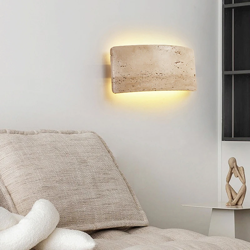 Natural Stone LED Wall Light Atmosphere Sconce For Bedroom Kitchen Stairs Aisle Minimalist Lamp