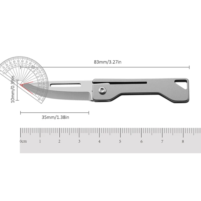 EDC Titanium mini folding knife pocket knive thin pocket knife pocket knife for women Fruit knives - Image 6
