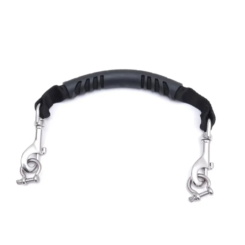 수중 카메라 하우징 휴대용 랜디드 스쿠버 다이빙 라이트 카메라 핸들 훅 & 클립 방수 케이스 소프트 핸들