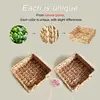 Water Hyacinth Napkin Holder 7" Woven Servilletero For Table Wicker Napkin Baskets For Cocktail Paper Napkins Napkin Tray holder 5