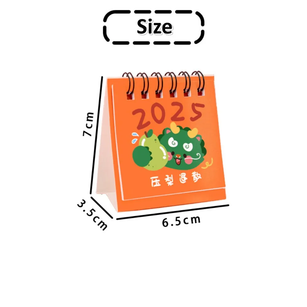 Desk Calendar 2024.7-2025.12 Kawaii Mini Calendar Books