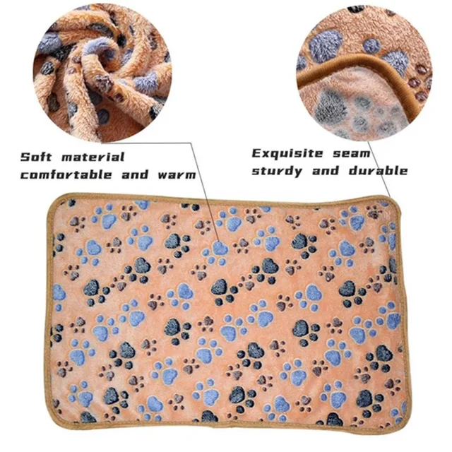 Soft Fluffy Quality Pet Blanket Cute Cartoon Pet Mat Warm and Comfortable Blanket for Cats and Dogs 5