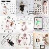 Newborn Baby Monthly Growth Milestone Blanket Photography Accessories for Rug Baby Boy Girls Photography Props Background Cloth 1