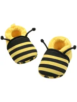 Yibubu Yellow Baby Shoes Create Cartoon Bee Baby Boy Shoes Infant Solft Sole, Baby Girl Soft Unisex Toddlers First Walker 1