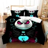 Nightmare Before Christmas  Duvet Cover with Pillow Cover Bed Sets Jack and Sally 3D Skull Christmas Bedding Set Bedroom Decor 1
