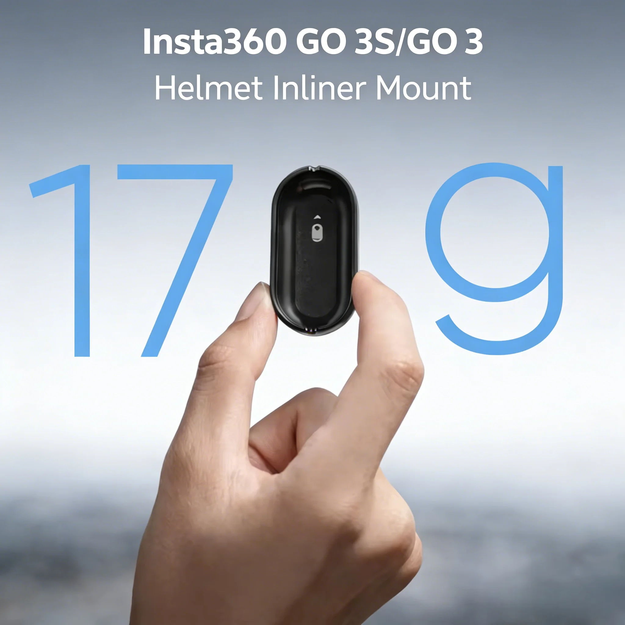 Support casque Insta360 GO 3S/GO 3 - Ultra stable, réduction bruit vent