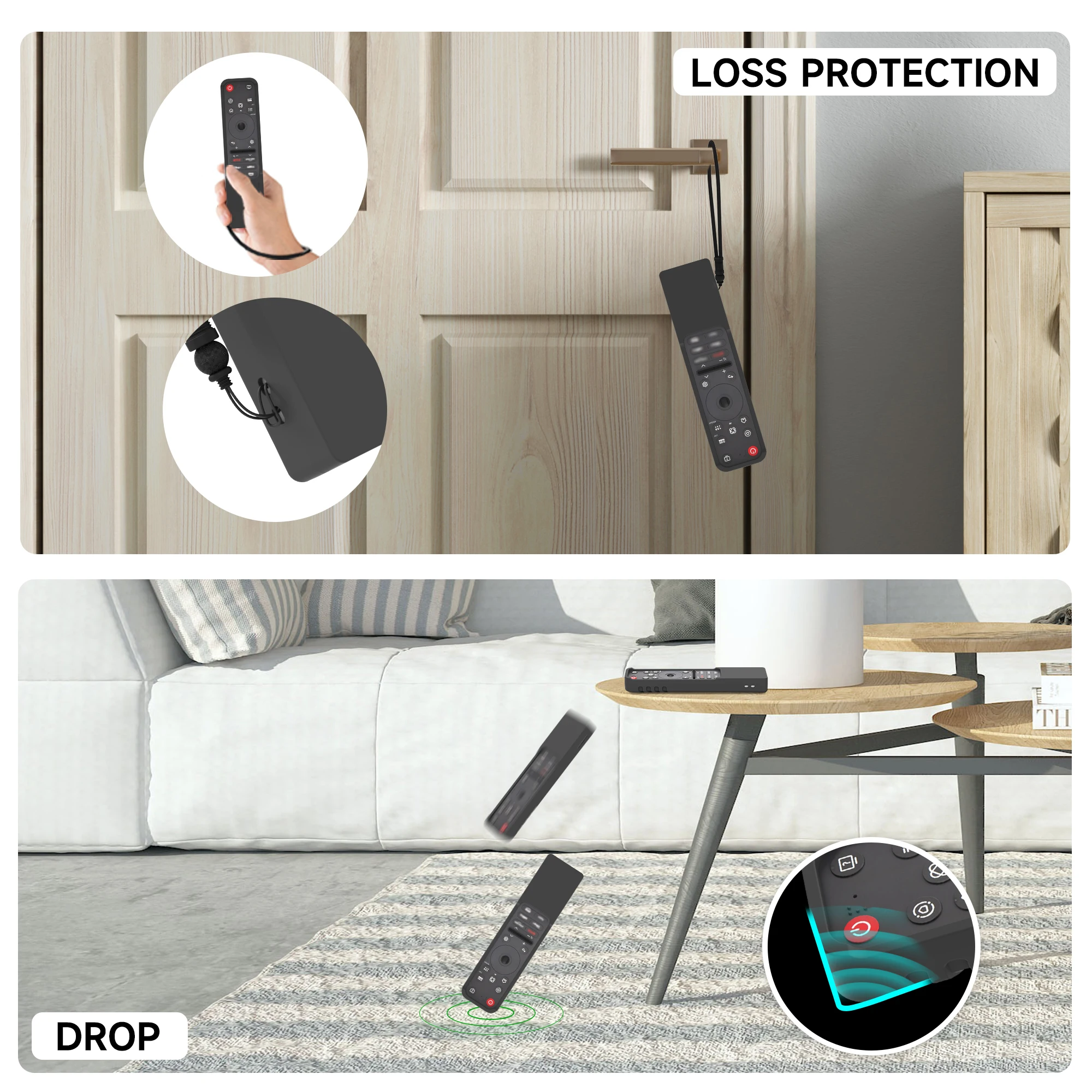 Coque En Silicone MR25GA Pour Télécommande LG MR25GA Magic