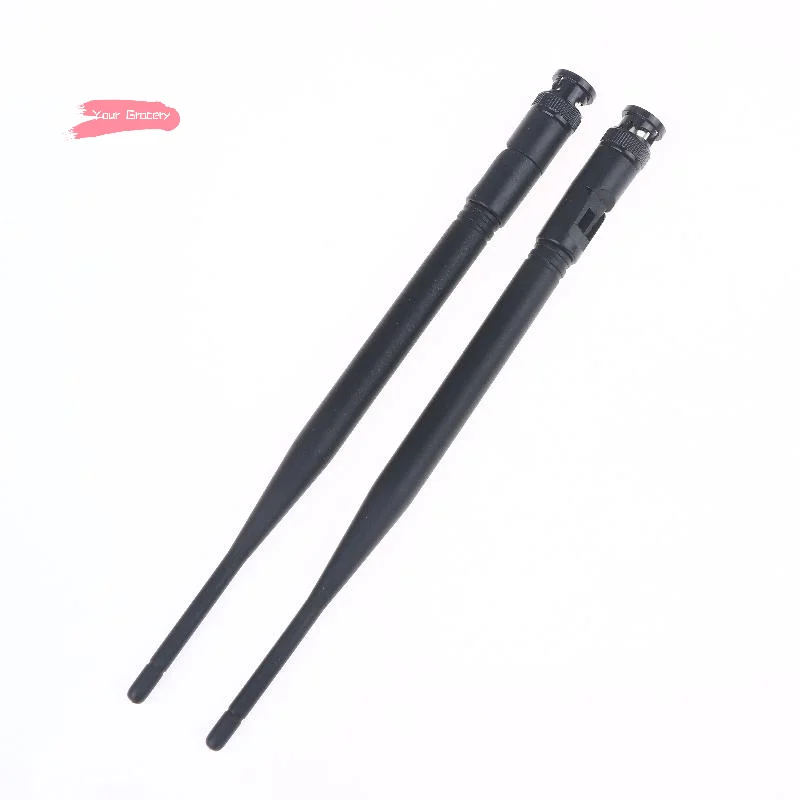 Y-2Pcs 210mm UHF 안테나(BNC 커넥터 포함) 5dBi 게인 UHF 500MHz-900MHz 무선 마이크 수신기 액세서리용 안테나