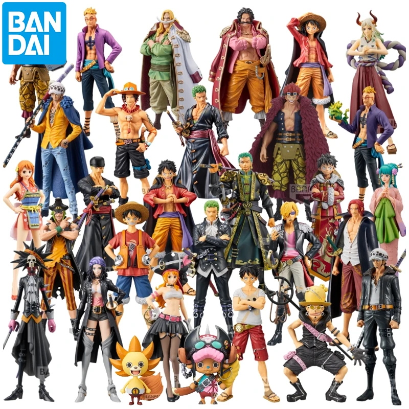 

Bandai Genuine One Piece RED Movie Figure Toys Anime Chacacter Shanks Nami Luffy Brook Robin Model Decoration Children's Gifts