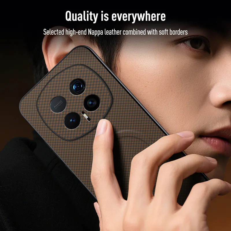 Enhanced Protective Back Cover with Soft Edge & Magnetic Design - Textured Finish