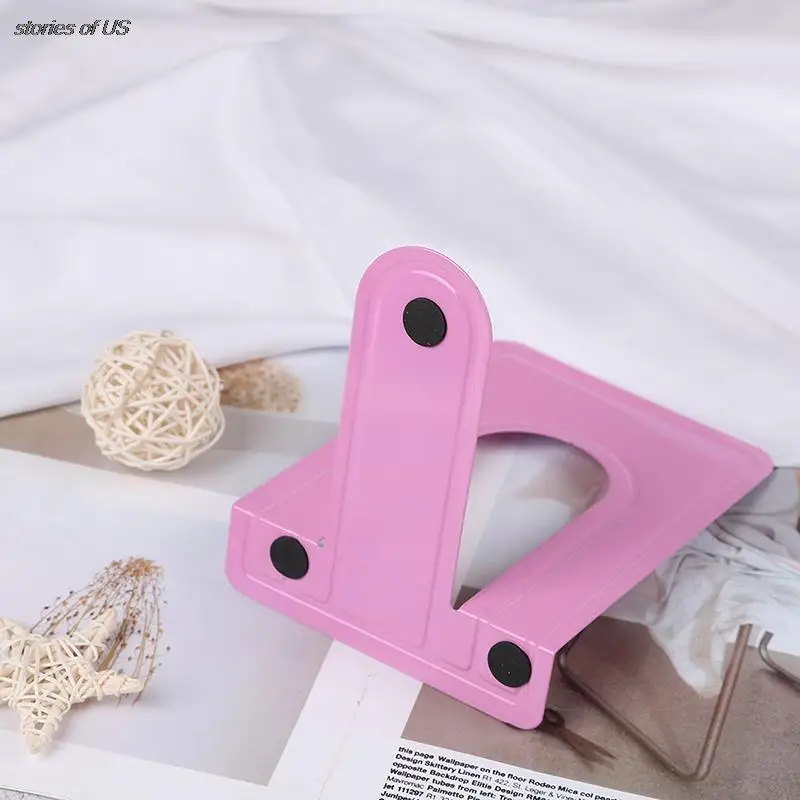 2Pcs Metal Book Ends Letter Style Office Stationery