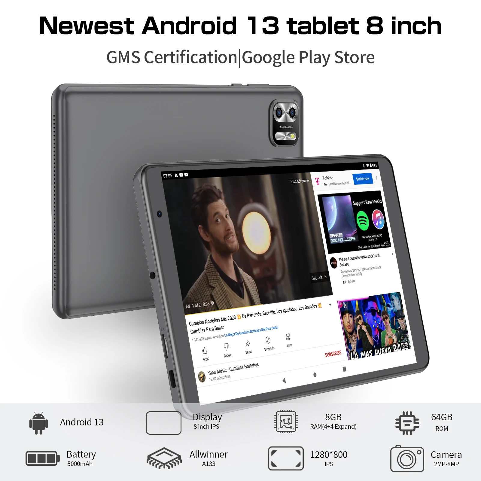Tablet Android 13 Un Dispositivo Asombroso Y Auténtico