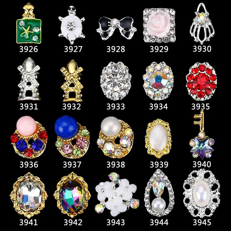 

tifcojew Nail drill nail sticker pearl magic color flame drill nail jewelry phototherapy nail polish glue