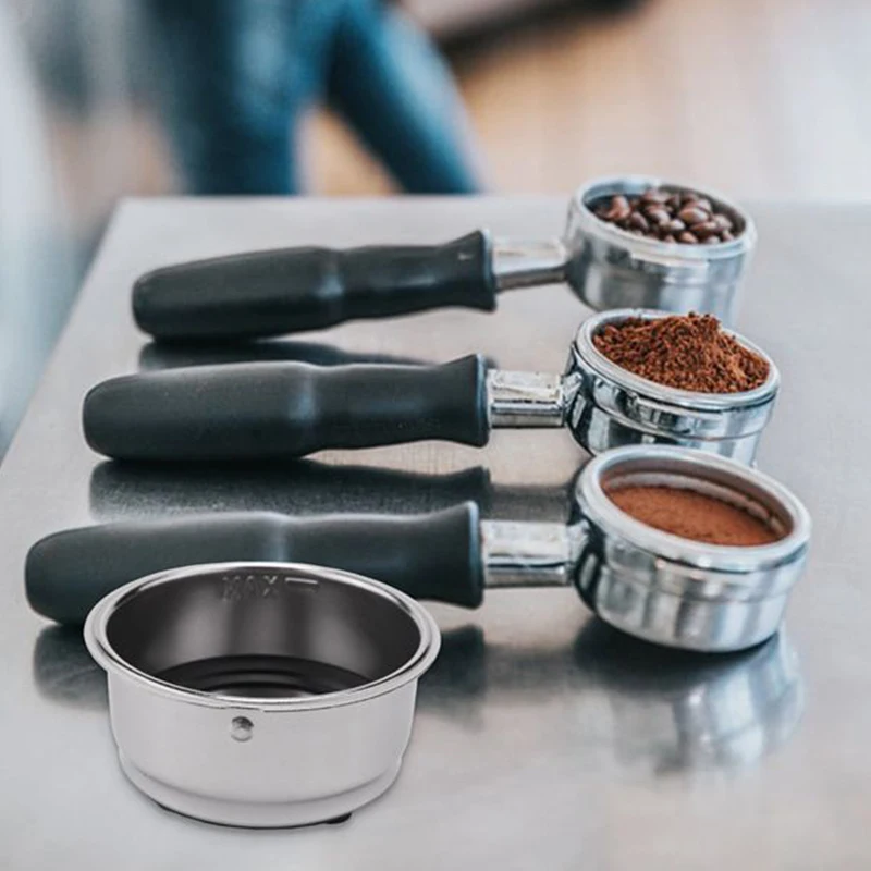 Detachable Stainless Steel Coffee Filter Basket Strainer Coffee Machine Accessories for Home Office coffee machine filter bowl