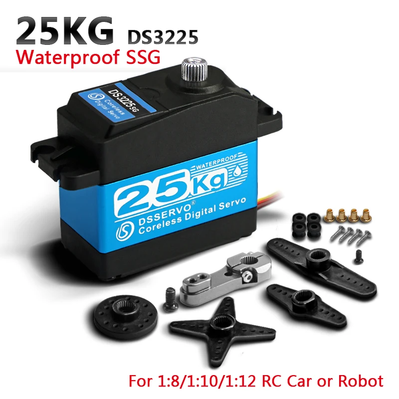 1X Coreless servo 25kg 35KG high speed servo pro digital and Stainless Steel gear servo arduino servo for Robotic DIY,RC car 2