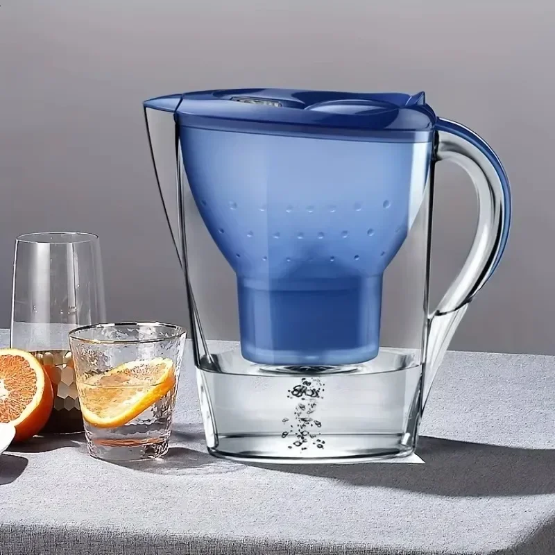 3.5L Portable Water Filter Kettle With Activated Carbon Filter Cartridge Household Drinking Water Purifier Jug For Home Travel