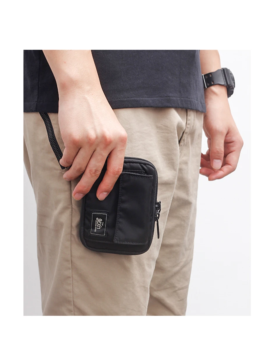 Coin Purse Coin Wallet Change Bag Japanese Style Casual Mini Purse Nylon Cloth Men Coin Pouch Waterproof Cute Wallet Clutch Bag Coin Purse Men Wallet Key Holder