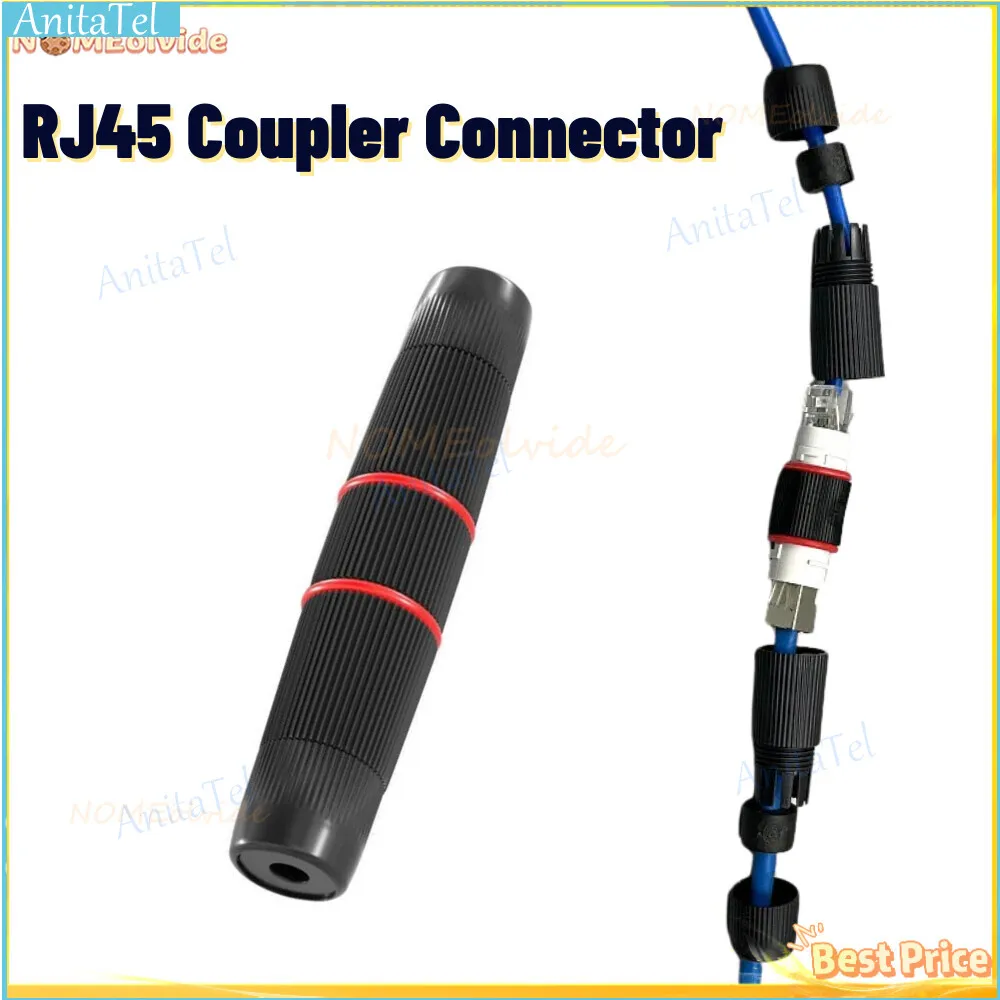 

Соединитель RJ45 для наружной установки, водонепроницаемый адаптер для розетки, сетевой адаптер для розетки, Cat5e CAT6
