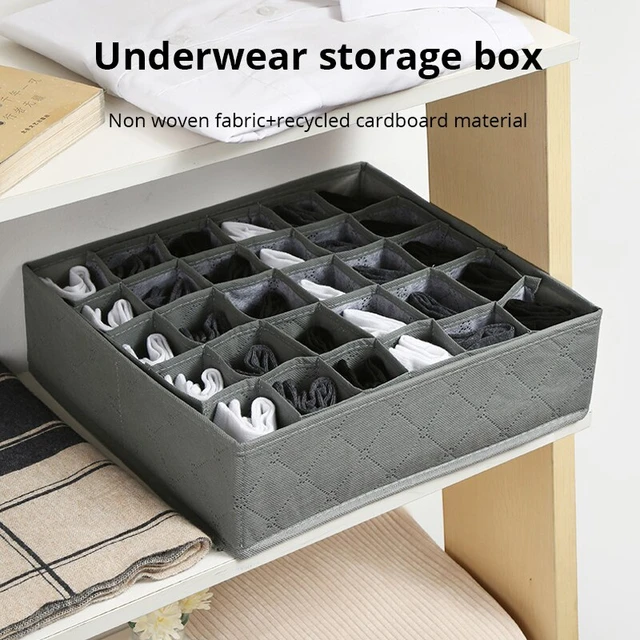 Underwear Storage Box Organizer  Cosmetic Organizer Storage Box - Folding  Desktop - Aliexpress