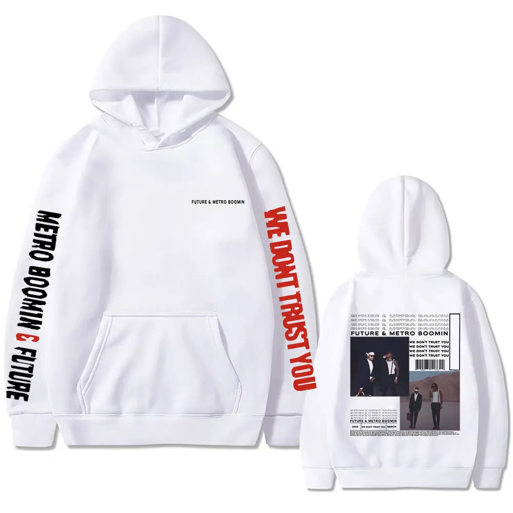 Rapper Future Metro Boomin Print Hoodie We Don't Trust You Album Graphic Hoodies Men's Hip Hop Sweatshirts Oversized Streetwear